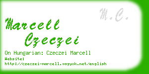 marcell czeczei business card